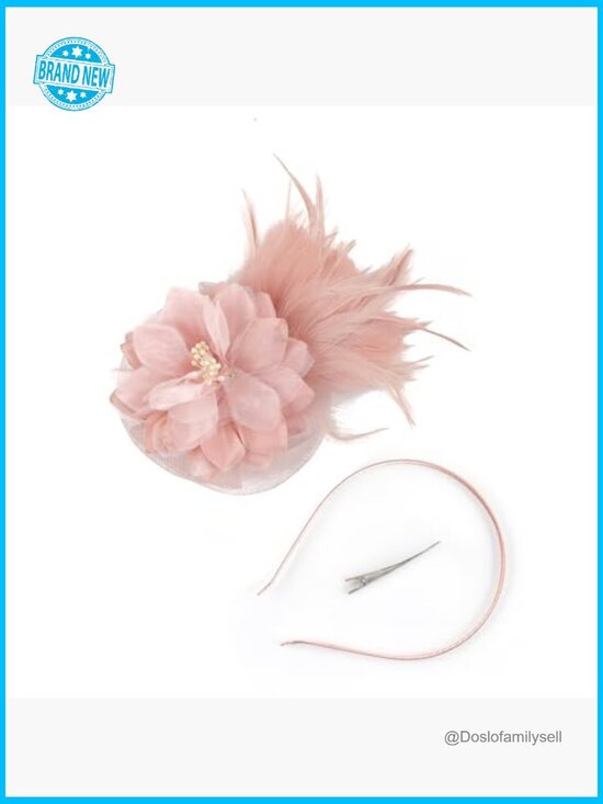 Elegant Feather Fascinator Hair Clip for Weddings Derby Tea Party Occasion main image 5